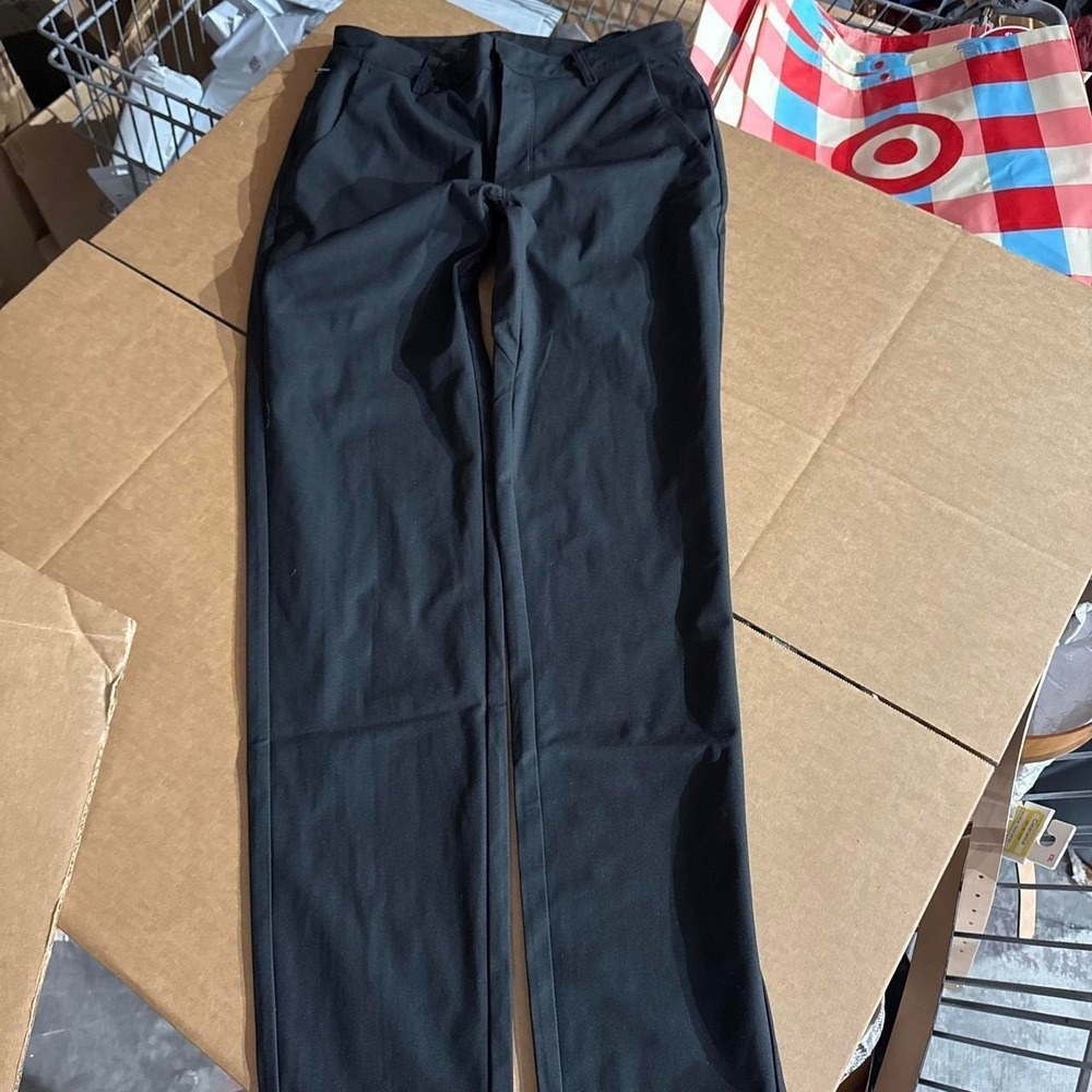 29x34 Fabletics black wide leg trousers with tie waist